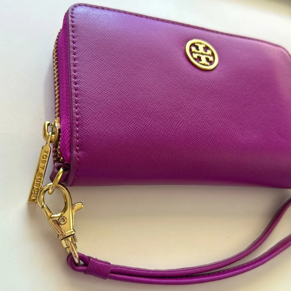 EUC Tory Burch Dena Leather Zip Continental Clutch Wallet - Picture 2 of 9